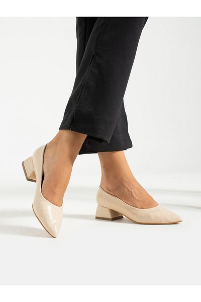 Alemdar Shoes Pantofi de damă Crem Croka