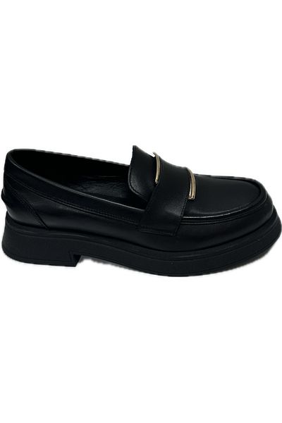 Rachel Milano 33105 Pantofi de damă casual din piele naturală neagră