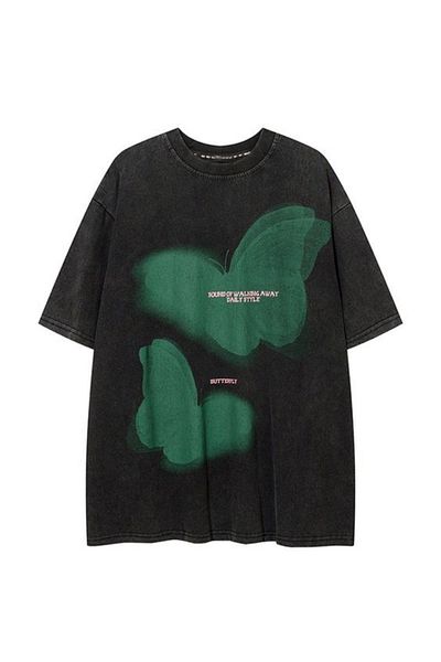 Gofeel Y2k Lemandik Butterfly Unisex Oversize T-shirt