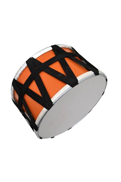 İMECE Kcd-30pp-or Çocuk Davulu Kontraplak Turuncu 30 Cm Tokmak Çubuk Hediye