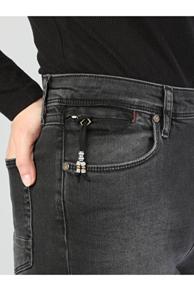 Colin's 760 Dıana Pantaloni de jeans pentru femei, gri închis, cu talie înaltă, cu picioare înguste