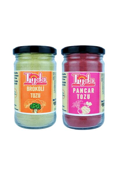 TİJDA Pancar Tozu 170 Gr. - Kurutulmuş Brokoli 170 gr