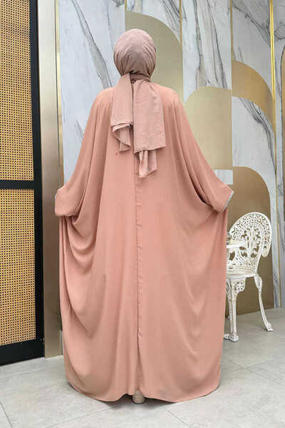 Bym Fashion 8496 Jewelled Cloak Set Mink