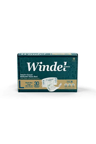 WİNDELHOSEN BEL BANTLI HASTA ALT BEZİ LARGE (30'LU)