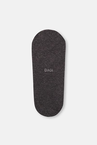 Dagi Anthrazit Melange Kurze Unsichtbare Baumwollsocken für Herren