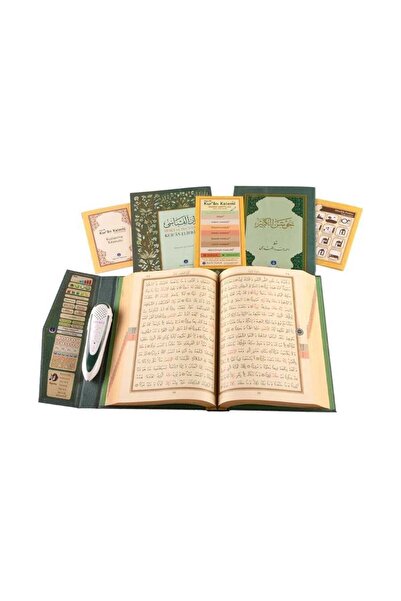 Hayrat Neşriyat Kuran Okuyan Kalem Seti (Yeşil, Cami Boy, Karton Kutulu)