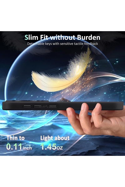 m.tk moveteck Samsung Galaxy S23 Fe Case Chrome Mica Magsafe Back Transparent with Sensitive Button Soft Color Matte Edge