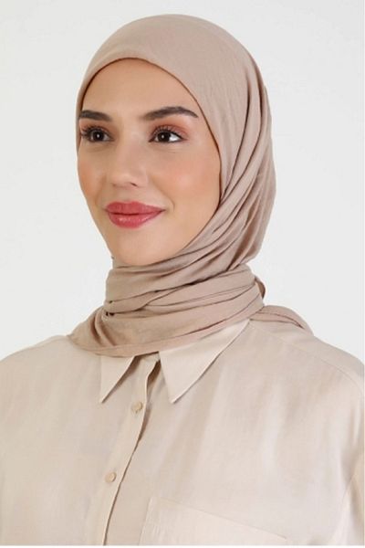 HAREM SCARF Σκούρο μπεζ Χαρέμι ​​Κασκόλ Παραγγελία Κασκόλ
