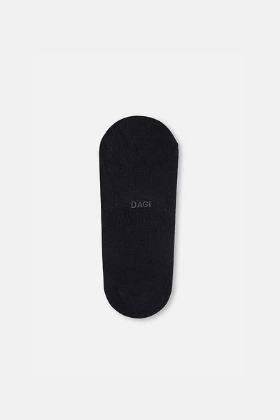 Dagi Schwarze, kurze, unsichtbare Baumwollsocken für Herren, 3-teilig
