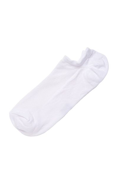 Dagi Weiße kurze Ballerina-Socken aus Baumwolle für Herren