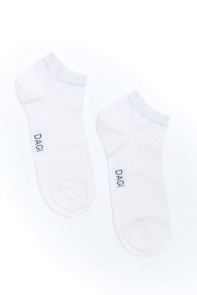 Dagi Weiße Bambus-Booties-Socken für Herren