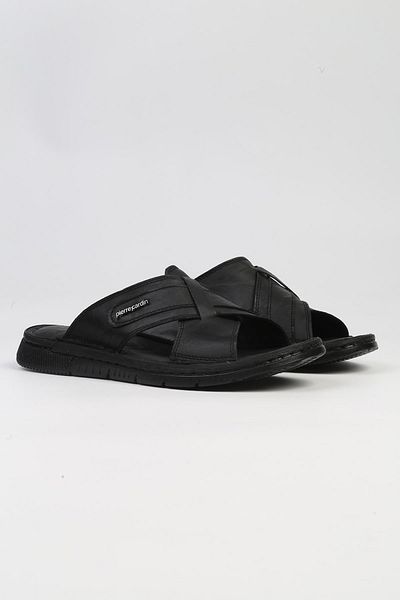 Pierre Cardin ® | PC-7153 - 2115 Μαύρες-Ανδρικές Παντόφλες