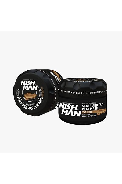 NISHMAN 450 Ml Pure Clay Detox Mask - for Facial Tone Equalization and Acne Drying