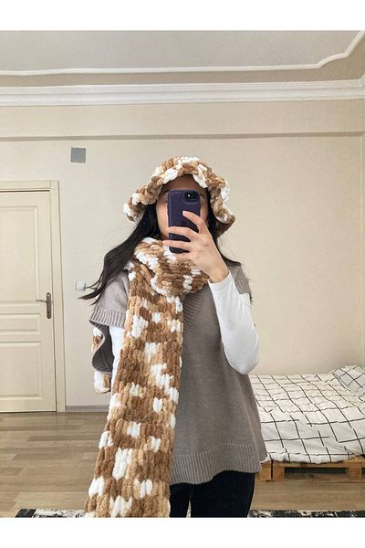 Moda Biçer Hand Knitted Bucket Hat Beanie