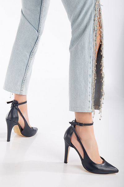 LİLLA Marineblaue Stiletto-High-Heels für Damen