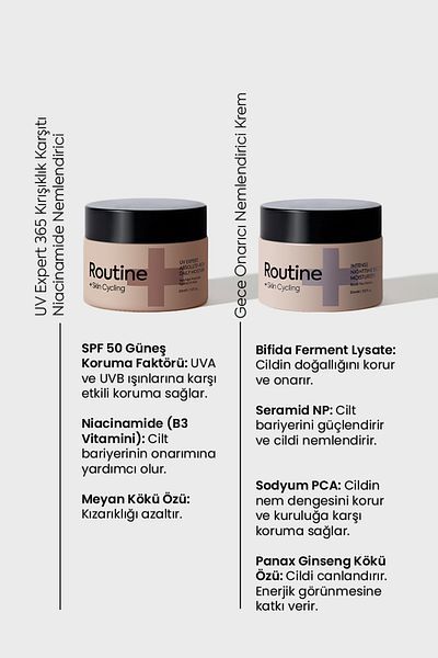 Routine+ Day and Transition Moisturizing Cream Set - Moisturize Day & Night