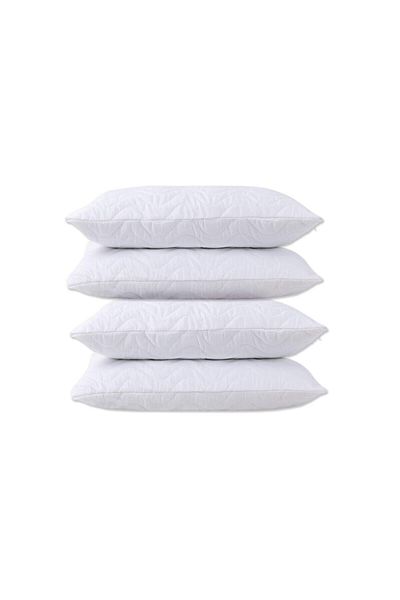 GÜLCÜ TEKSTİL Quilted Zippered Waterproof Liquid Proof Pillow Mattress Pillow Protector Pack of 4