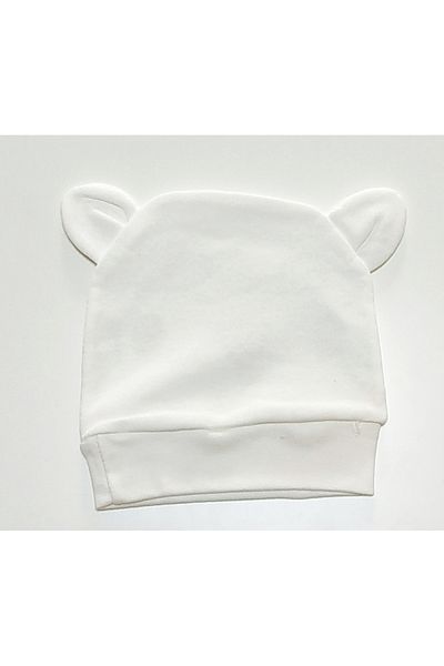 babymarkt Interlock Combed Cotton Eared Printed Baby Beanie