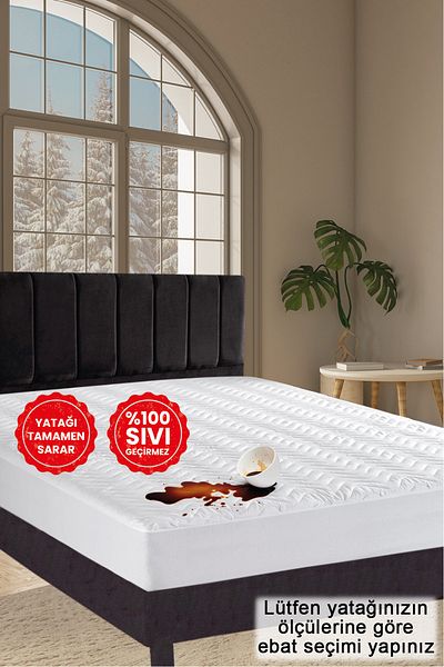 GÜLCÜ Quilted Fitted Waterproof Liquid Proof Matress Protector Mattress Mattress