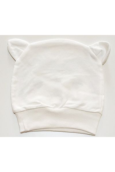 babymarkt Interlock Combed Cotton Eared Printed Baby Beanie