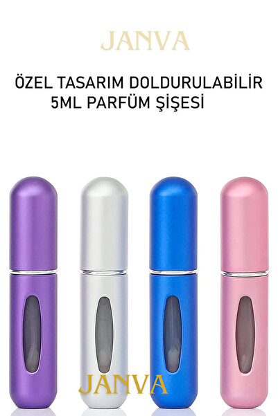 Janva Parfüm Şişesinden Çanta Içi Mini Doldurulabilir Seyahat Cep Yedek Parfüm Şişesi 5 ml 1 adet