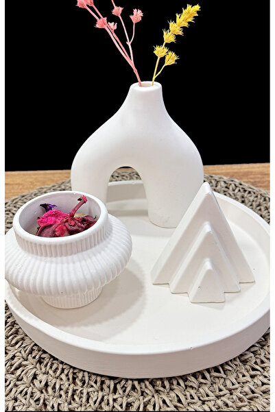 FREE Evreka Minimal Dekoratif Tabaklı Set