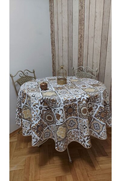 gonk Round Duck (LIQUID PUSHER, SPOT-PROOF) Fabric, Table Cloth