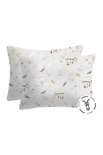 liefhome %100 Pamuklu Fermuarlı Bebek Yastık Kılıfı | 35x45 ( 2 Adet )