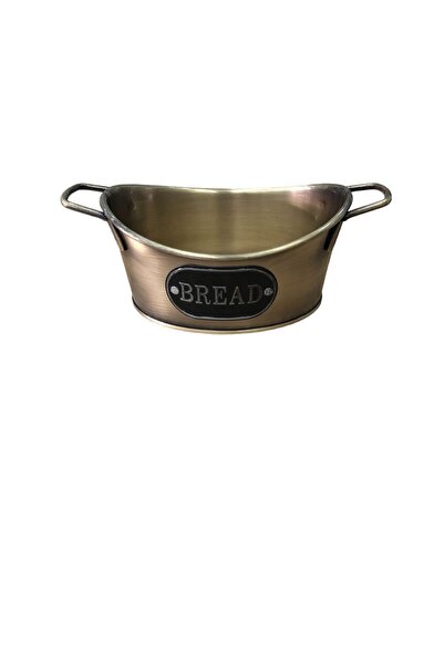 LUCKYHOMES Galvanized Cutting Board Bread and Bread Serving Presentation Set Metal Bread Bowl Gold The One