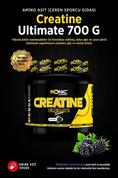 Ronic Nutrition Creatine Ultimate 700 G (CONVENIENT AROMAL) 2 Pieces Gift
