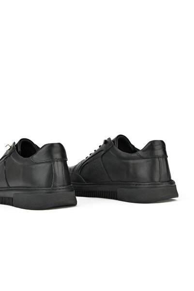 Ziya Γνήσιο δέρμα ανδρικό αθλητικό παπούτσια - 133423z98 Μαύρο
