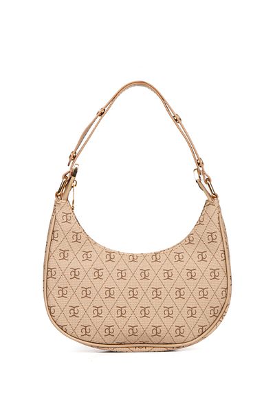 Adelina Bags Set de geanți de umăr de mână și portofel mecanic cu model semi-lună pentru femei (2 articole)