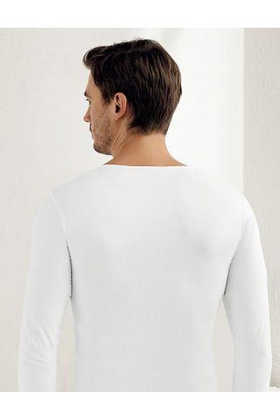 Şahinler Ανδρικό μακρυμάνικο εσώρουχο Lycra Tank Top Λευκό E070