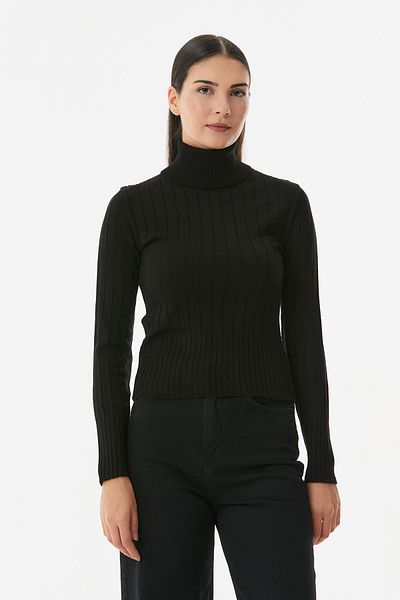 Fulla Moda Pulover de tricotaj cu gât
