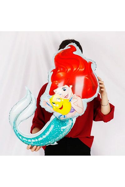 Parti Station Little Mermaid Ariel 3 Years Old Balloon Set Little Mermaid Balloon Set Mermaid Ariel Birthday Set