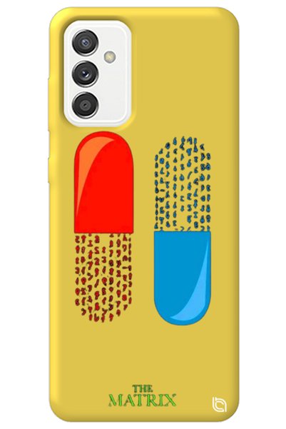 WANNA PROTECT Samsung M52 Yellow Premium Velvet Inside the Matrix Pill Patter...