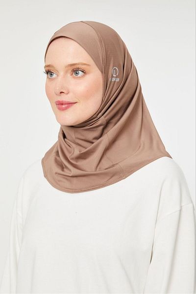 Melodi Scarf Women's Hijab Hijab Sports Bonnet Milky Brown