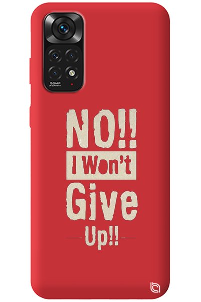 WANNA PROTECT Xiaomi Redmi Note 11S Red Premium I Won'T Mind Inside Velvet Pe...