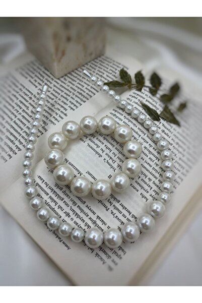 modernist Pearl Crown and Buckle Set
