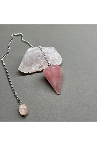 turkuaz&naturelTaşçıMurat1990 Naturel Doğaltaş Pembe Kuvars Sarkaç Pembe Kuvars Pandül