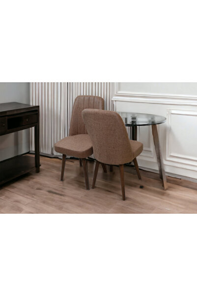 baresmu KARBA 2 Adet Ahşap Pinoteks Ayaklı Üst Kalite Mutfak Sandalyesi, Yemek Sandalyesi, Salon Sandalyesi