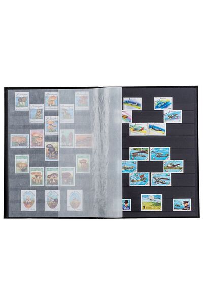 Pulko History 1970 Stamp Album Classic, 30 coli, 60 pagini, A4, fundal negru, copertă albastră