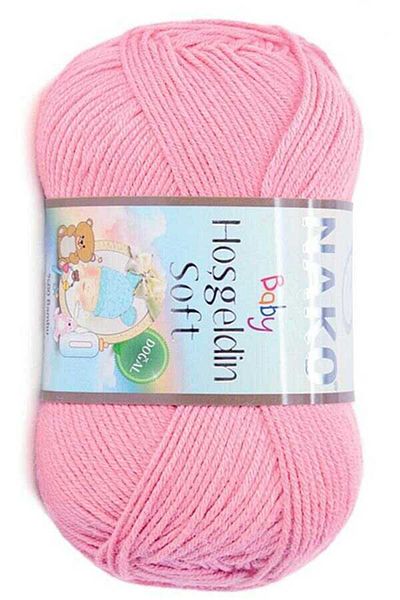 NAKO Welcome Soft Knitting Thread 5 Pieces 2244 Barbie Pink