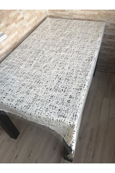 yukselhalimefrusat مفرش طاولة منقوش شفاف بعرض 135 سم