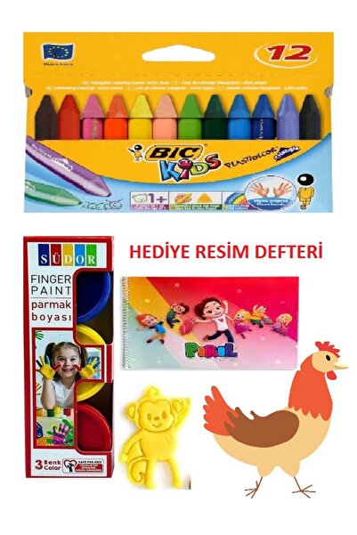Art Picasso Çocuklar Için Mum Boya, Parmak Boya