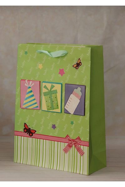 demontecraft Бебешка чанта за подарък, 1 брой, 32x26x10
