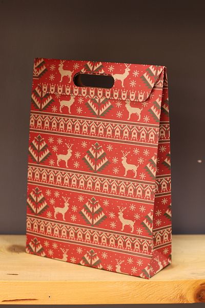 demontecraft New Year Christmas bag gift package 2 pieces 35x25x9