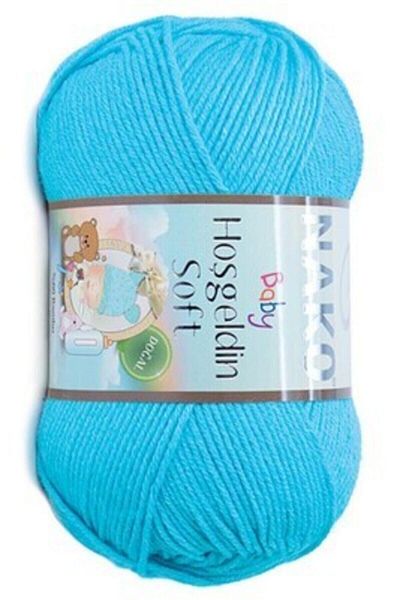 NAKO Welcome Soft Knitting Thread 5 Pieces 5014 Turquoise