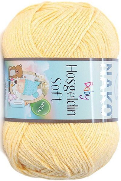 NAKO Welcome Soft Knitting Thread 5 Pieces 215 Straw Yellow
