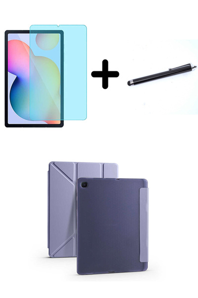 Nezih Case Galaxy Tab S6 Lite P610 / P613 Kalem Bölmeli Uyumlu Deri Kılıf + E...